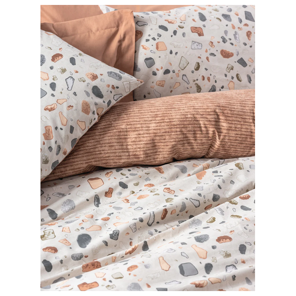 SADAF Complete Set, Double , 220 x 230cm - 4 Piece - Brown