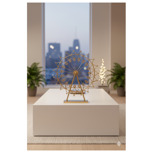  SADAF HT28-1 - Decorative Ferris Wheel - Nickel Copper 