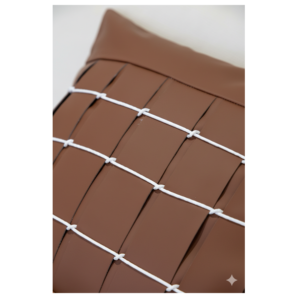  SADAF Pillow Weave Accent - Brown 