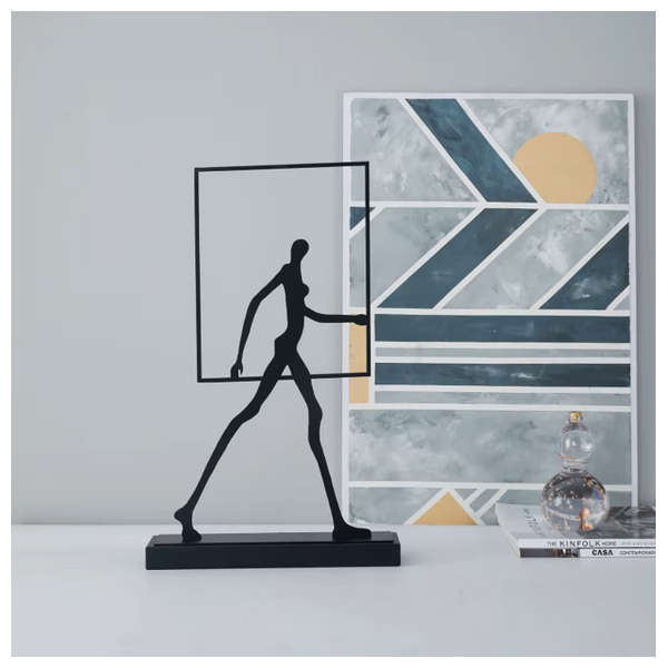  SADAF HT191-2 - Abstract Silhouette Decorative Sculpture - Black 