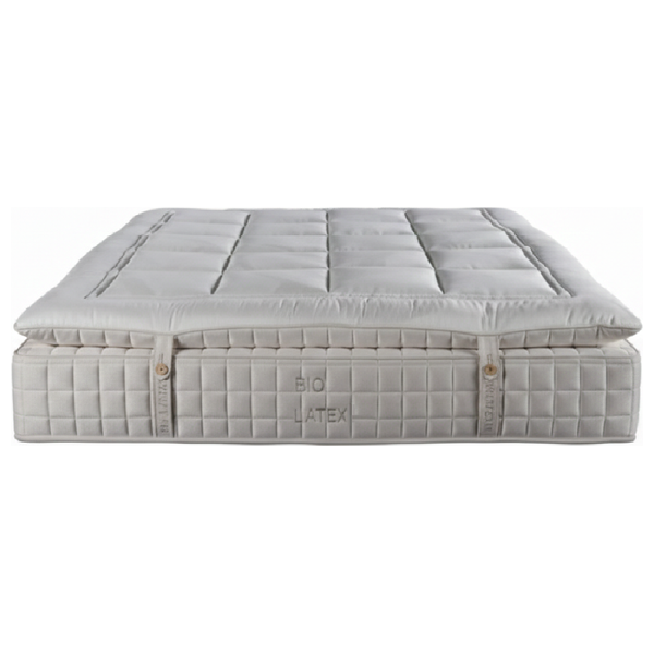  SADAF Biolatex Mattress with Double Pocket Spring - 200×200 cm - Gray 