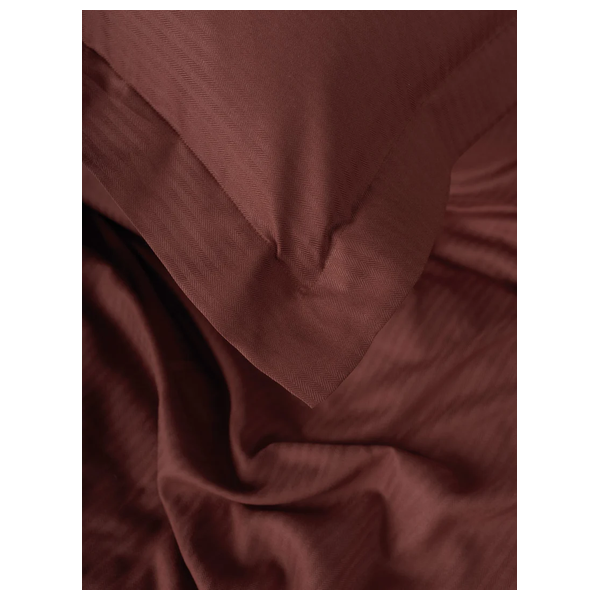  صدف طقم غطاء لحاف مزدوج 220 × 200 سم - 4 قطع - احمر كلاريت 