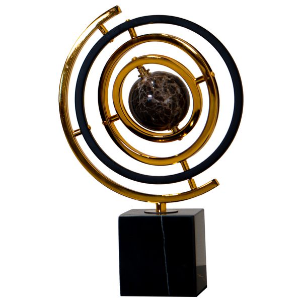  صدف كرة جيروسكوبية معاصرة - D81 -  رخام اسود 