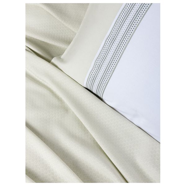  SADAF Bedspread Set, Double , 220 x 230cm - 6 Piece - Green 