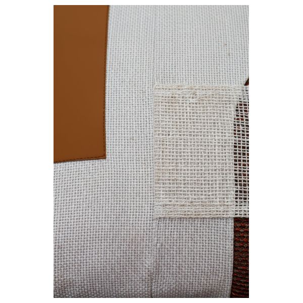  SADAF Basketweave Decorative Pillow - Brown 