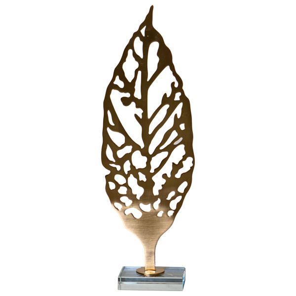  صدف ورقة نحاسية حديثة طويلة على قاعدة أكريليك - Y10A 