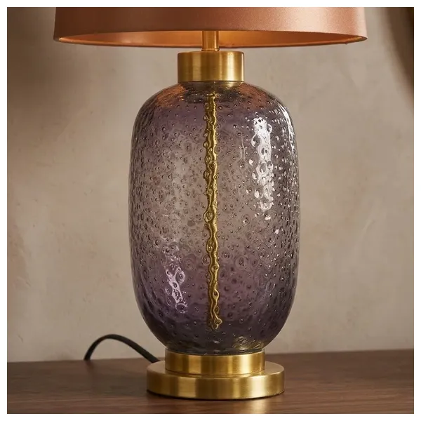 صدف مصباح طاولة - T22351 - بنفسجي 