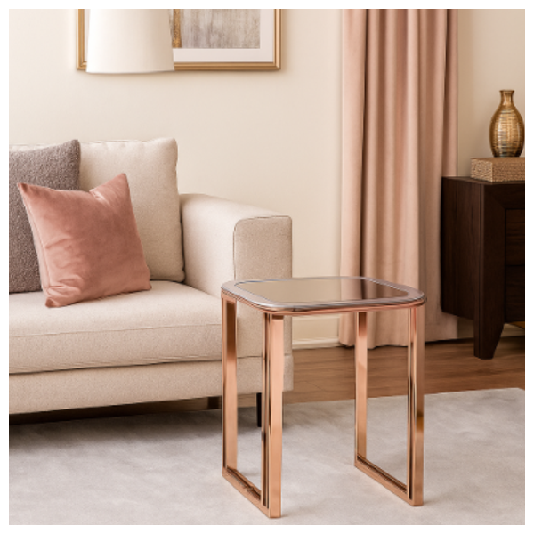  SADAF Prestige Side Table - Warm Beige 
