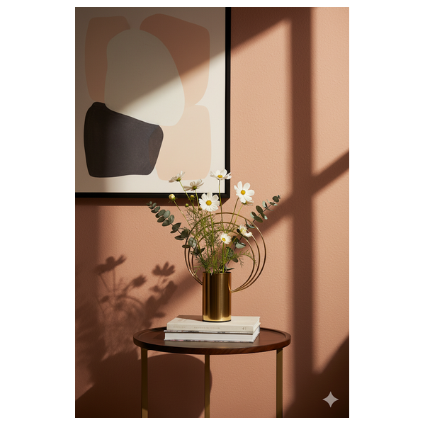  صدف مزهرية - D646A - ذهبي 