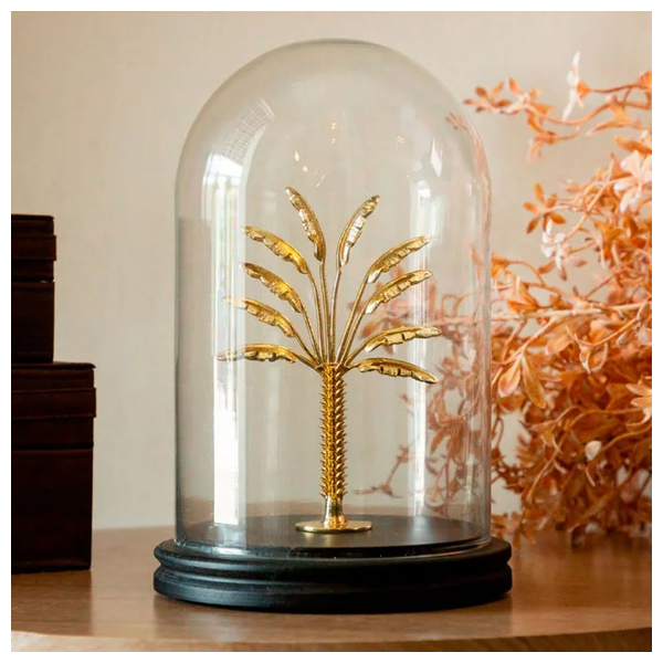 SADAF J20 - Exotic Palm Tree Desk Sculpture - Gold
