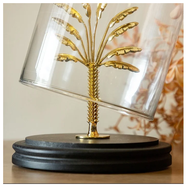 SADAF J20 - Exotic Palm Tree Desk Sculpture - Gold