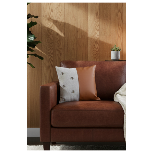  SADAF Artisan Split Fabric Accent Pillow - Brown 