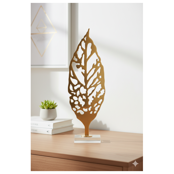  صدف ورقة نحاسية حديثة طويلة على قاعدة أكريليك - Y10A 