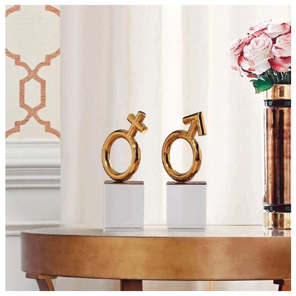  SADAF Decorative Gold Metal Bookends HT-102 