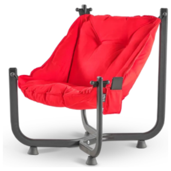  صدف كرسي حديقة اسما ميندر - أحمر 