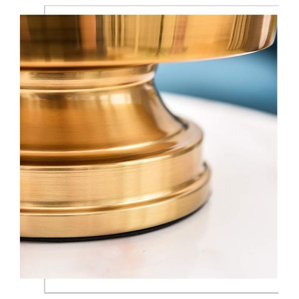  صدف حامل شموع مزخرف على شكل قفص طيور - D616B - ذهبي 