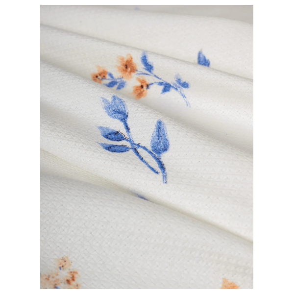  صدف طقم مفرش سرير مزدوج 230 × 220 سم - 4 قطع - ابيض 