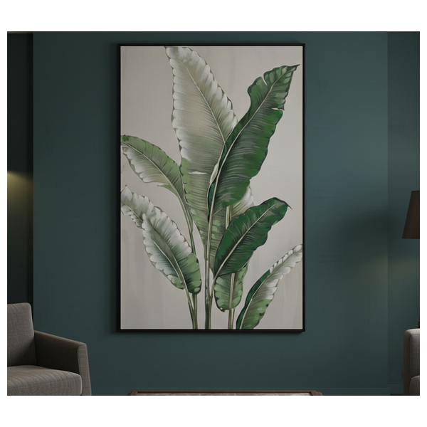 Sadaf CHB 04 - Art Painting - Forest Green