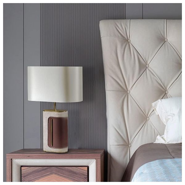  SADAF PU007 - Table Lamp - Brown 