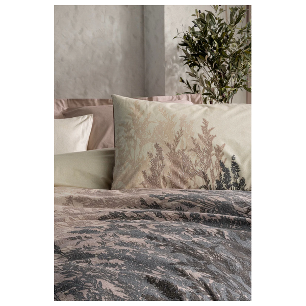  SADAF Comforter Cover Set, Double , 200 x 220cm - 4 Piece - Beige 