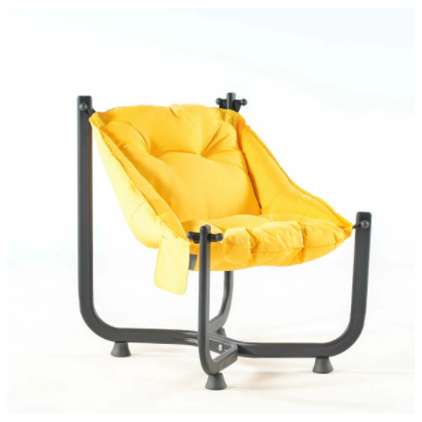  صدف كرسي حديقة اسما ميندر - أصفر فاتح 