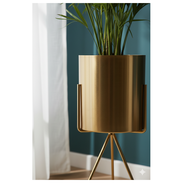  SADAF D85C - Tripod Planter/Vase - Bronze 