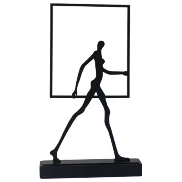  SADAF HT191-2 - Abstract Silhouette Decorative Sculpture - Black 