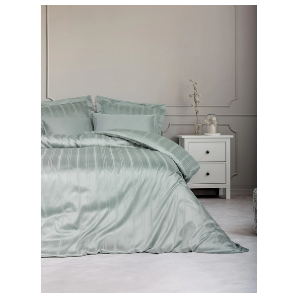  صدف طقم غطاء لحاف مزدوج 220 × 200 سم - 6 قطع - نعناع 
