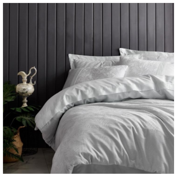  صدف طقم غطاء لحاف مزدوج 220×200 سم - 6 قطع - ابيض 