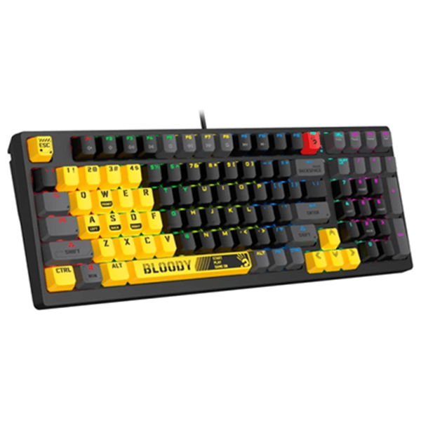 Bloody KAT87REGENADE - Wired Keyboard - RGB‎ - Noise cancellation - Black