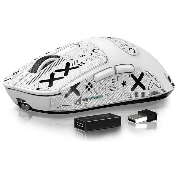  ATTACK SHARK MATTR1BL - Wireless Gaming Mouse - Up to 18000 DPI -  Black 