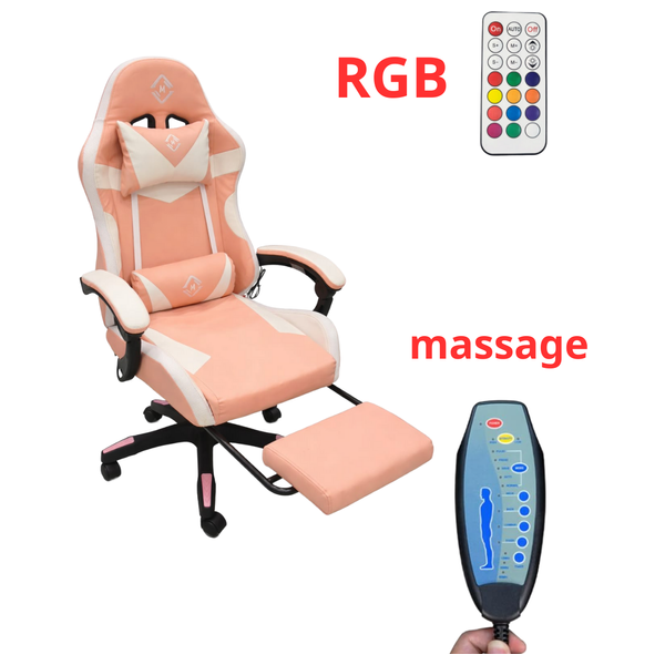  Noor Erbil Luxury Gaming Chair with Massage & Footrest 