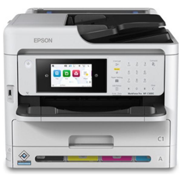 طابعة متعددة الوظائف ملونة ايبسون - WF-C5890 - واي فاي - ابيض 