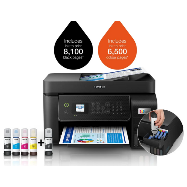 Epson L5290 - Color Inkjet All-in-One Printer - Wifi - Black