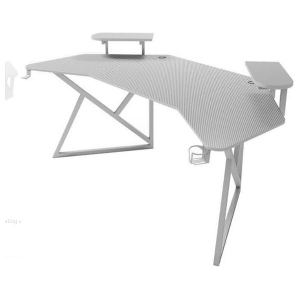 Azar D2204 - Gaming Desk - White