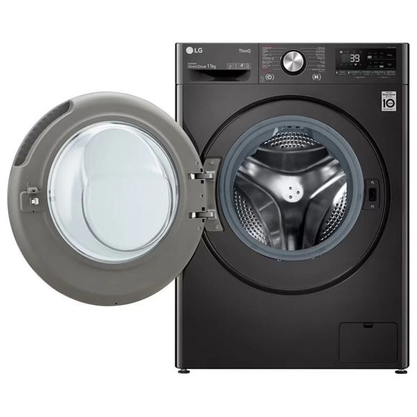 LG WR9011PBG - 11Kg - Front Loading Washing Machine - Silver 