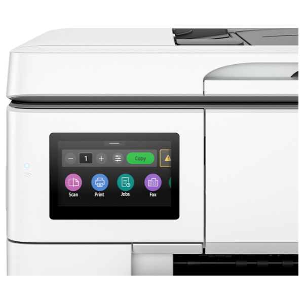 طابعة اتش بي الكل في واحد ليزرية ملونة - OfficeJet Pro 9730 - ابيض