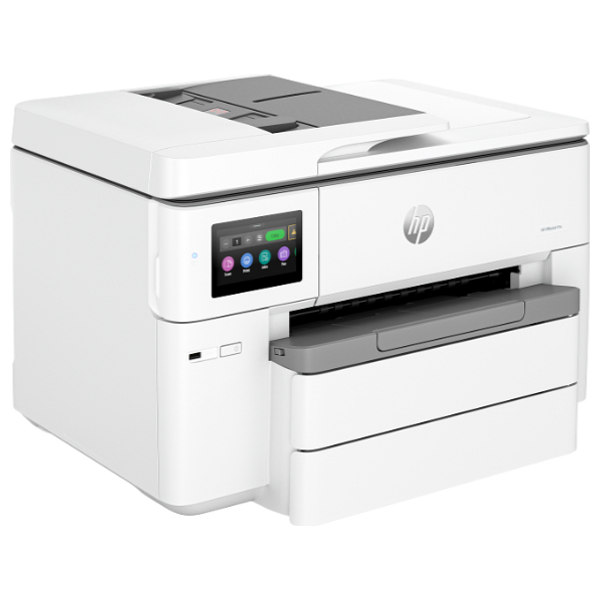 طابعة اتش بي الكل في واحد ليزرية ملونة - OfficeJet Pro 9730 - ابيض