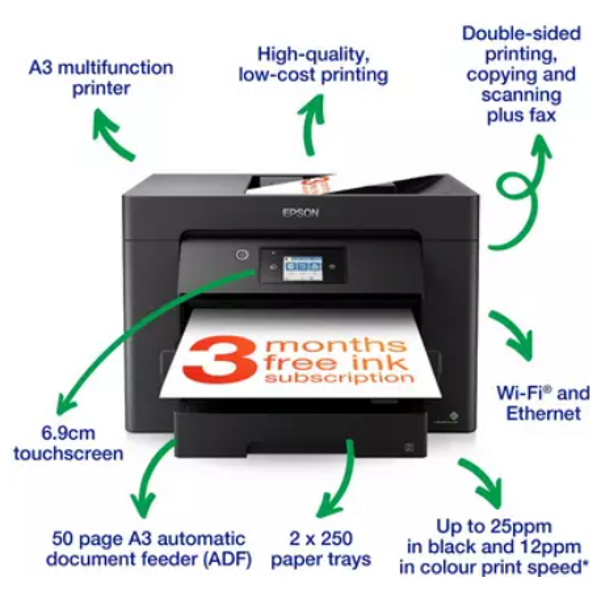  Epson - Multifunction Color printer - Wifi - Black 