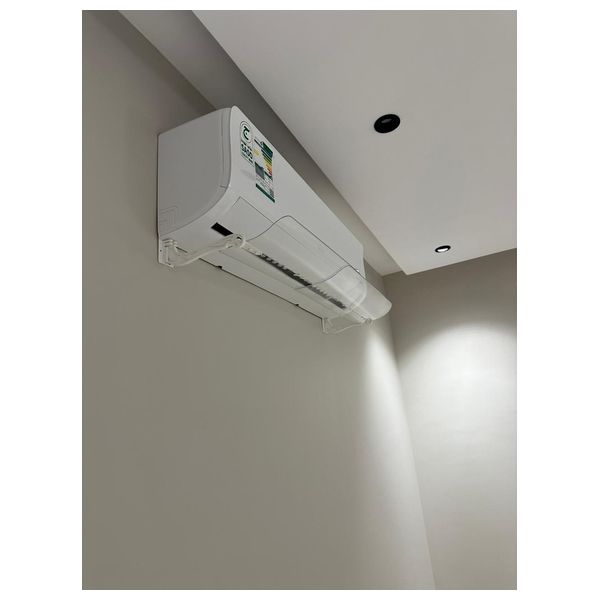  DTC - Adjustable Split Air Conditioner Air Deflector - Transparent 