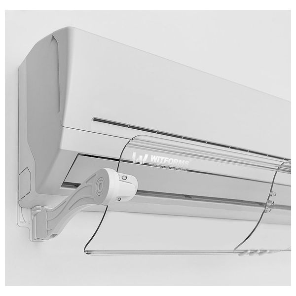  DTC - Adjustable Split Air Conditioner Air Deflector - Transparent 