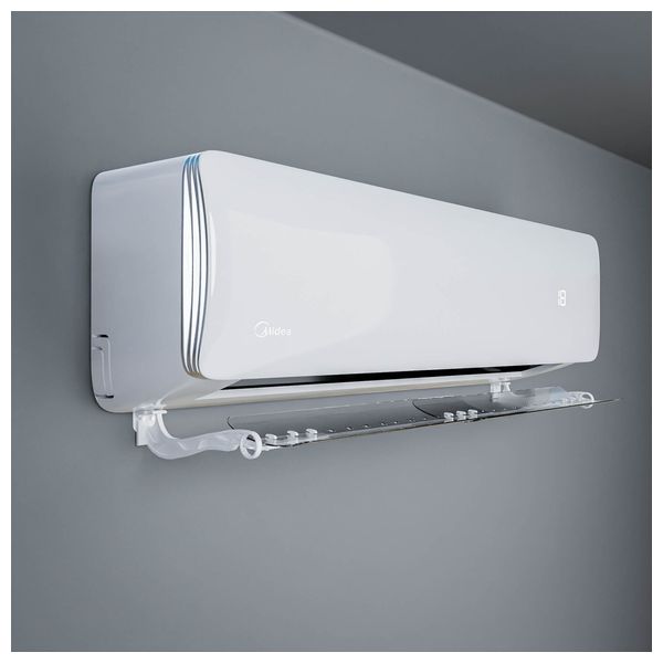  DTC - Adjustable Split Air Conditioner Air Deflector - Transparent 