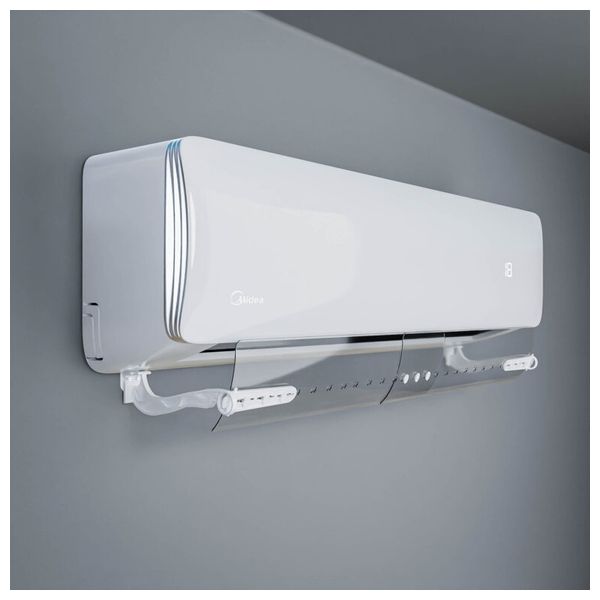  DTC - Adjustable Split Air Conditioner Air Deflector - Transparent 