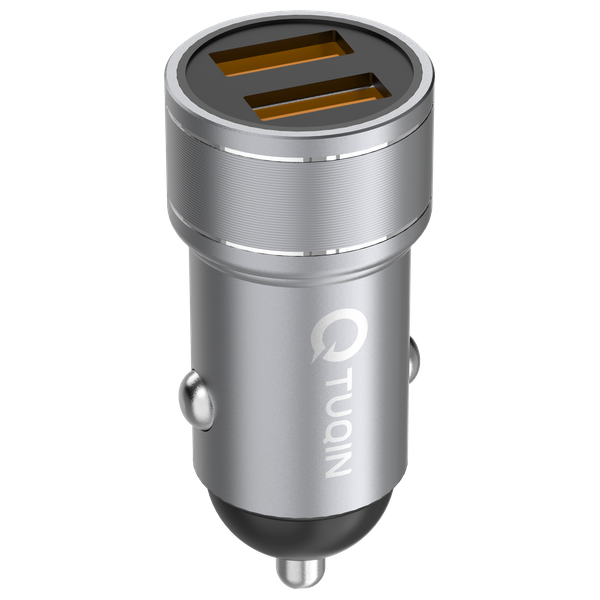 شاحن سيارة كيو-توكين QC24 - رمادي