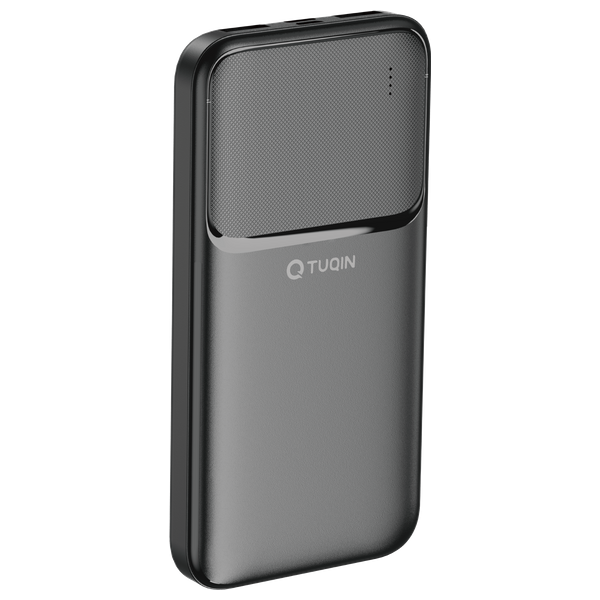 شاحن محمول كيو-توكين - بطارية 10000 مللي أمبير/ساعة - مقاومة للحريق ABS - أسود