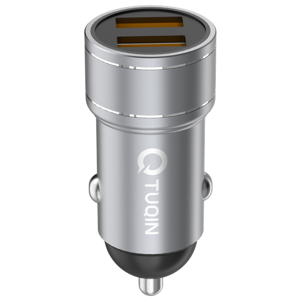 شاحن سيارة كيو-توكين QC24 - رمادي