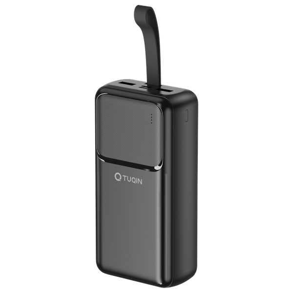 شاحن محمول كيو-توكين - 30000 مللي أمبير - مقاوم للحريق ABS - أسود