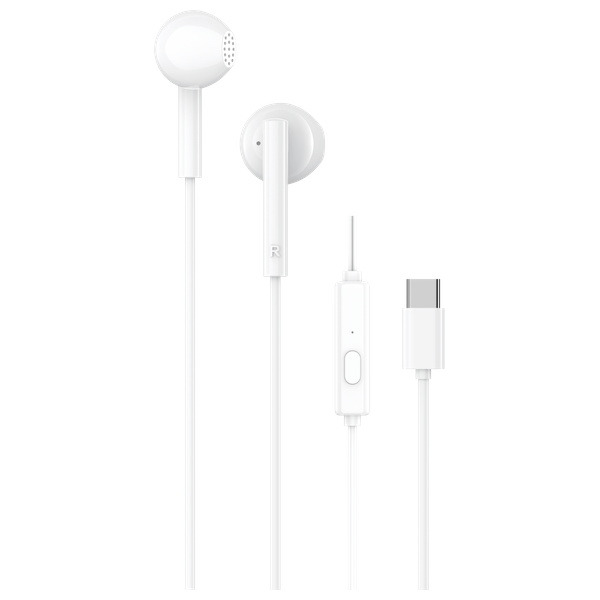 Q-TUQIN - Wired In-Ear Headphones - Type-C - 1.2m - White