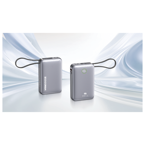 Nine PB 017 - Power bank - 20000mAh - Fast Charging 65W - Silver
