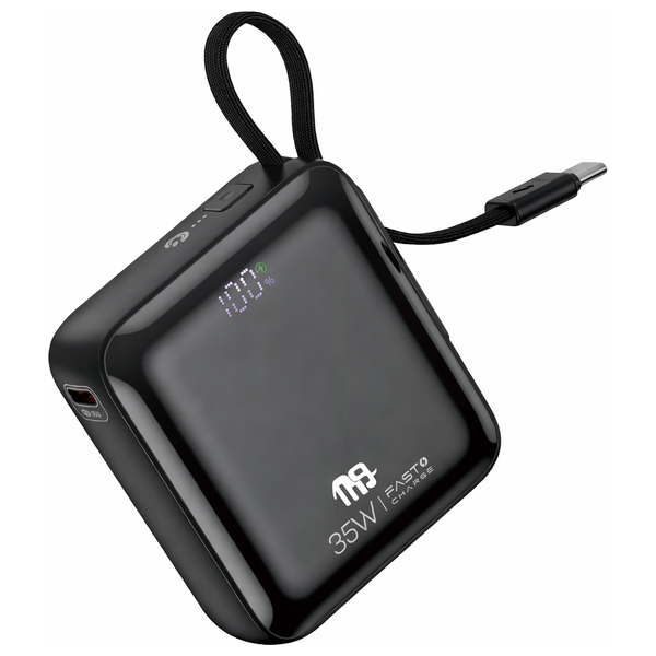 Nine PB 016 - Power bank - 10000mAh - Fast Charging 35W - Black